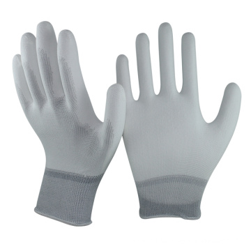 NMSAFETY 3121X mano cuidado pu recubierto guantes blancos industriales